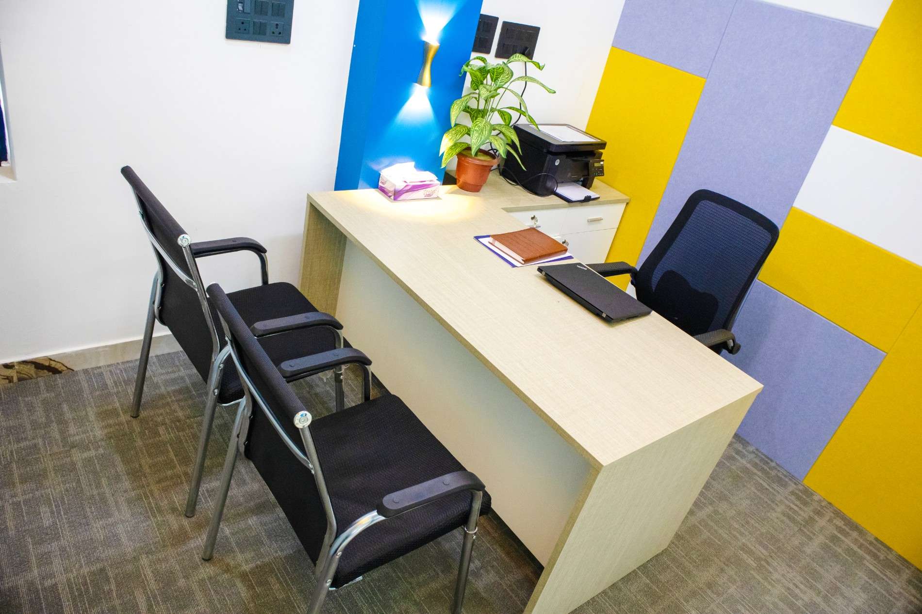 Psychiatric consultation area for outpatient mental health care at Athena Greater Noida